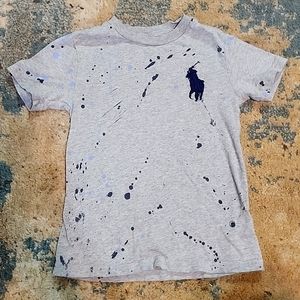 Boys pol Ralph lauren tshirt size 5 gray